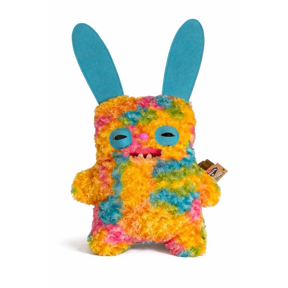 BIGG FUGGLER Fugg Rabid Rabbit 17" Rainbow Plush Spin Master Tie-dye XL Big